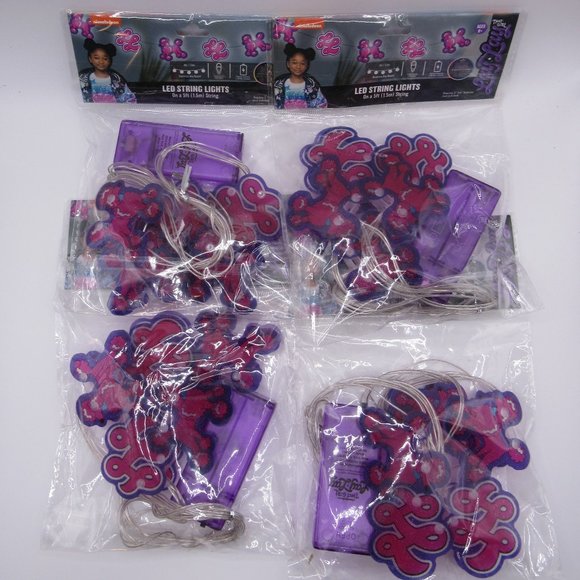 NICKELODEON LED 5FT STRING LIGHTS "THAT GIRL LAY LAY" BATTERY OPERATED SET OF 4 - Picture 1 of 5